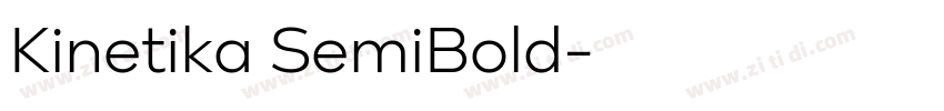 Kinetika SemiBold字体转换